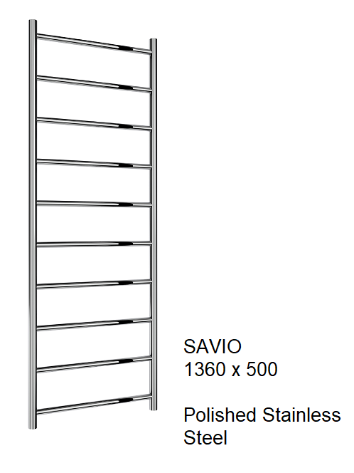 Savio Stainless Steel Towel Rail 1080 x 500